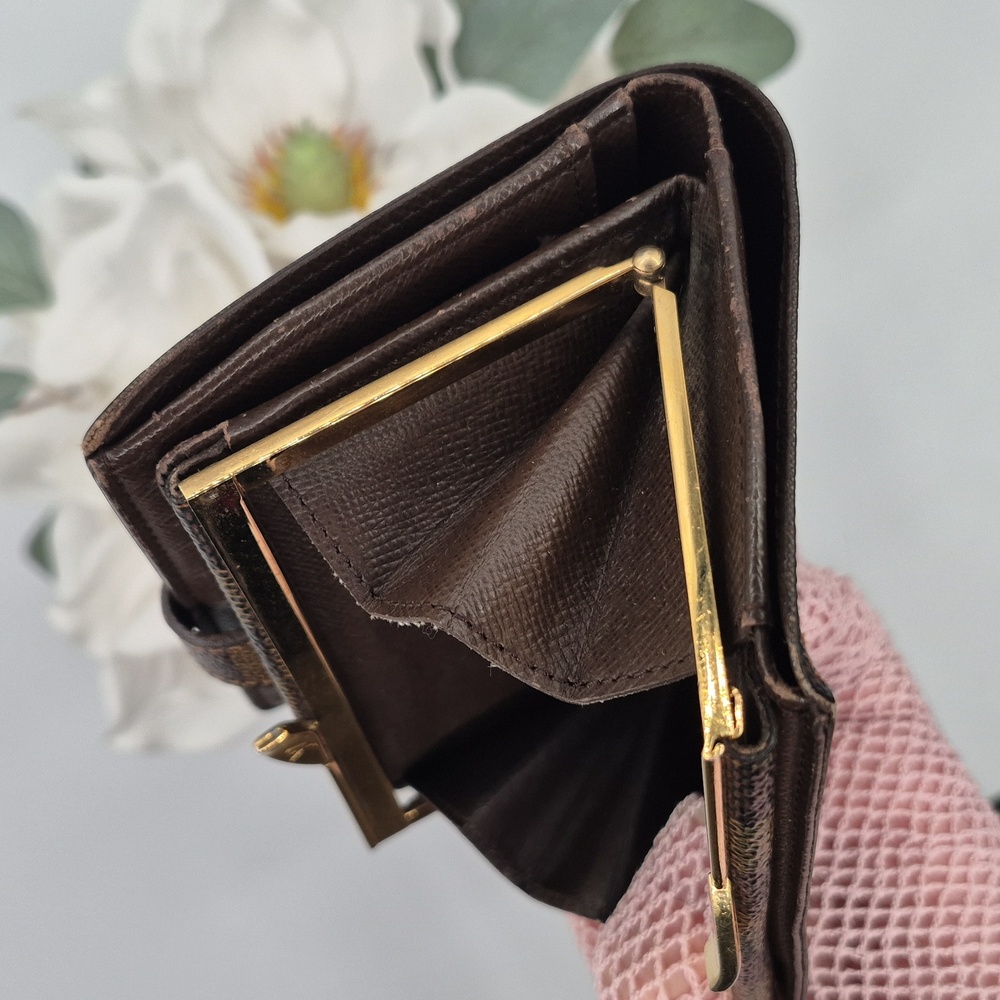 Authentic LOUIS VUITTON DAMIER Kisslock WALLET - Picture 6 of 15
